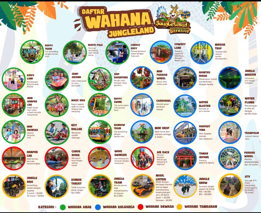 wahana jungleland sentul grup booking dorporate sekolah